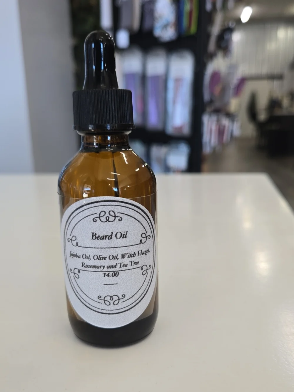 Beard Oil in Amber Glass Dropper Bottle - Black Dropper